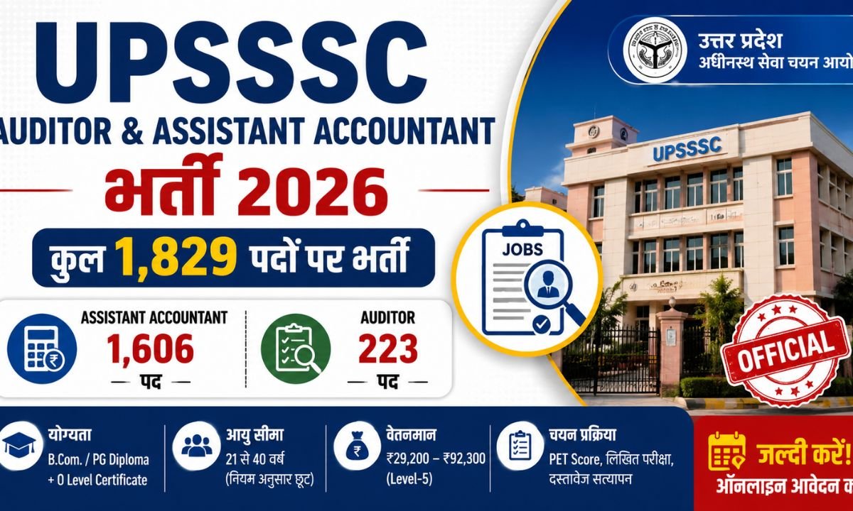 यूपीएसएसएससी ऑडिटर एवं सहायक लेखाकार भर्ती 2026