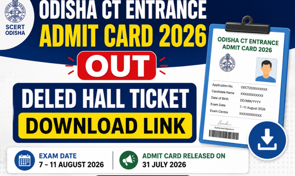 Odisha CET Admit Card 2026